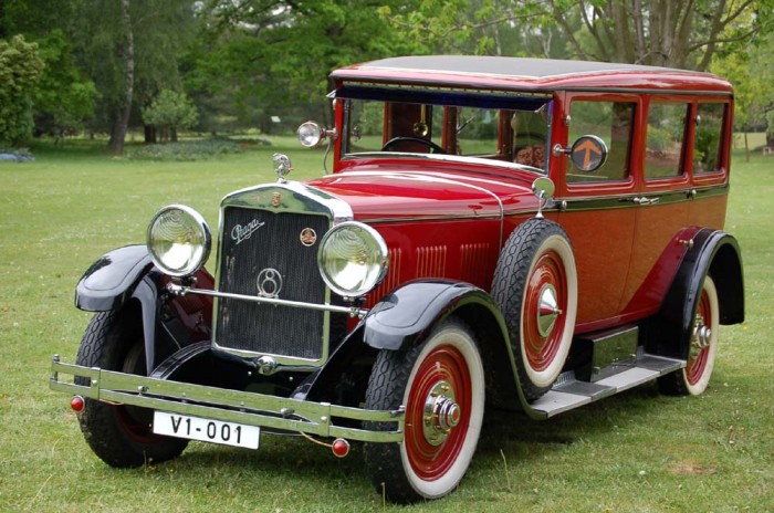 Automobil Praga Grand, s nímž jezdil i T. G. Masaryk.
